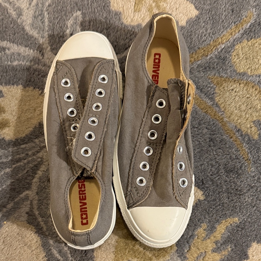 Converse Charcoal Slip-On Sneakers